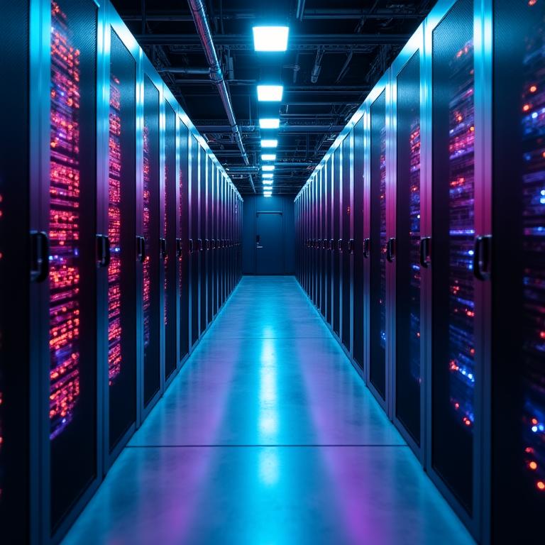 Secure server room for financial institution software processing